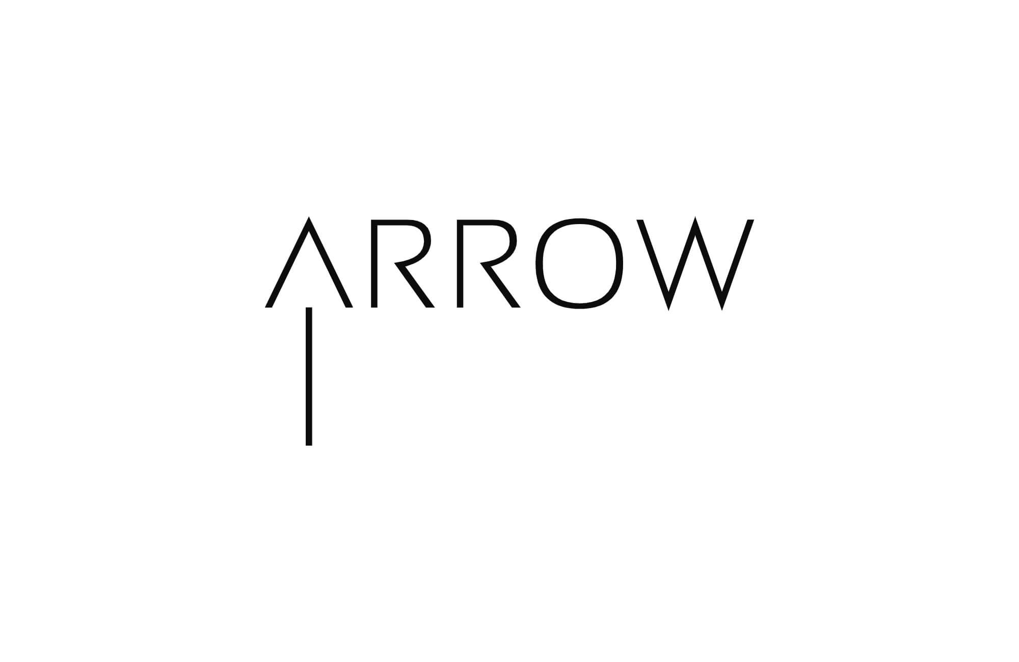 Arrow, a logo with an initial grapheme enhanced by a vertical line that shapes the symbol of an arrow, symbolizing progress, direction, and determination.