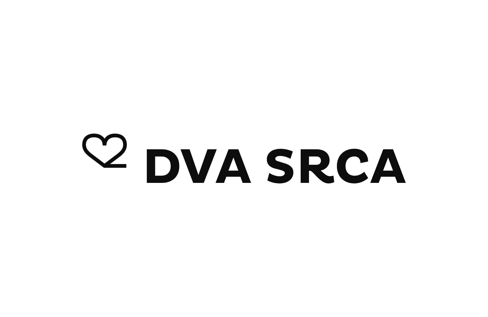 Dva Srca (Two Hearts), a logo design that merges the symbol of 'two' and 'hearts' representing connection, balance, and the emotional strength of love, with a minimalist and recognizable visual identity.