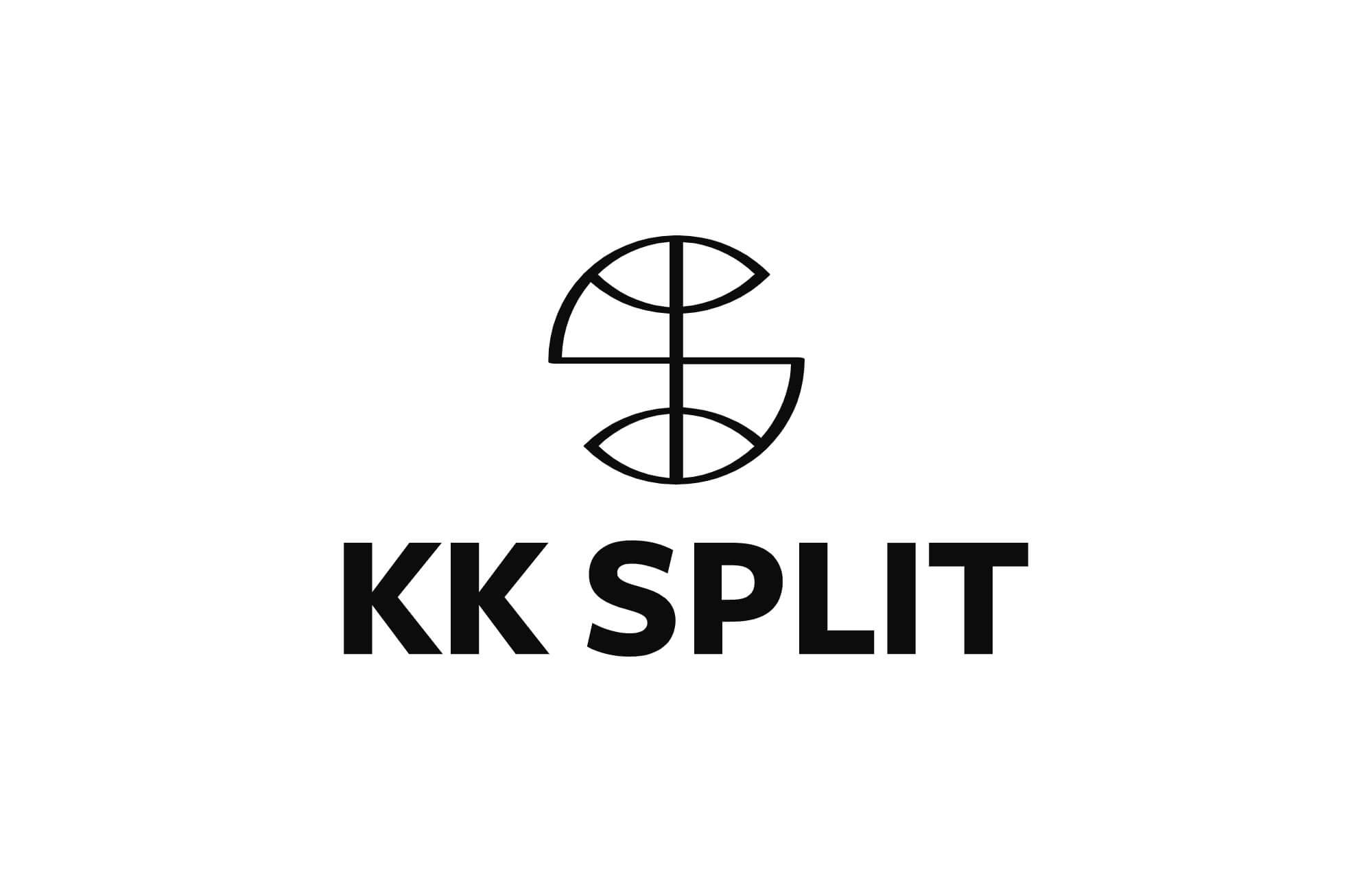 KK Split, a logo with the initial letter that transforms into a recognizable basketball, creating a dynamic visual identity for the brand, connected to energy, precision, and sporting values.