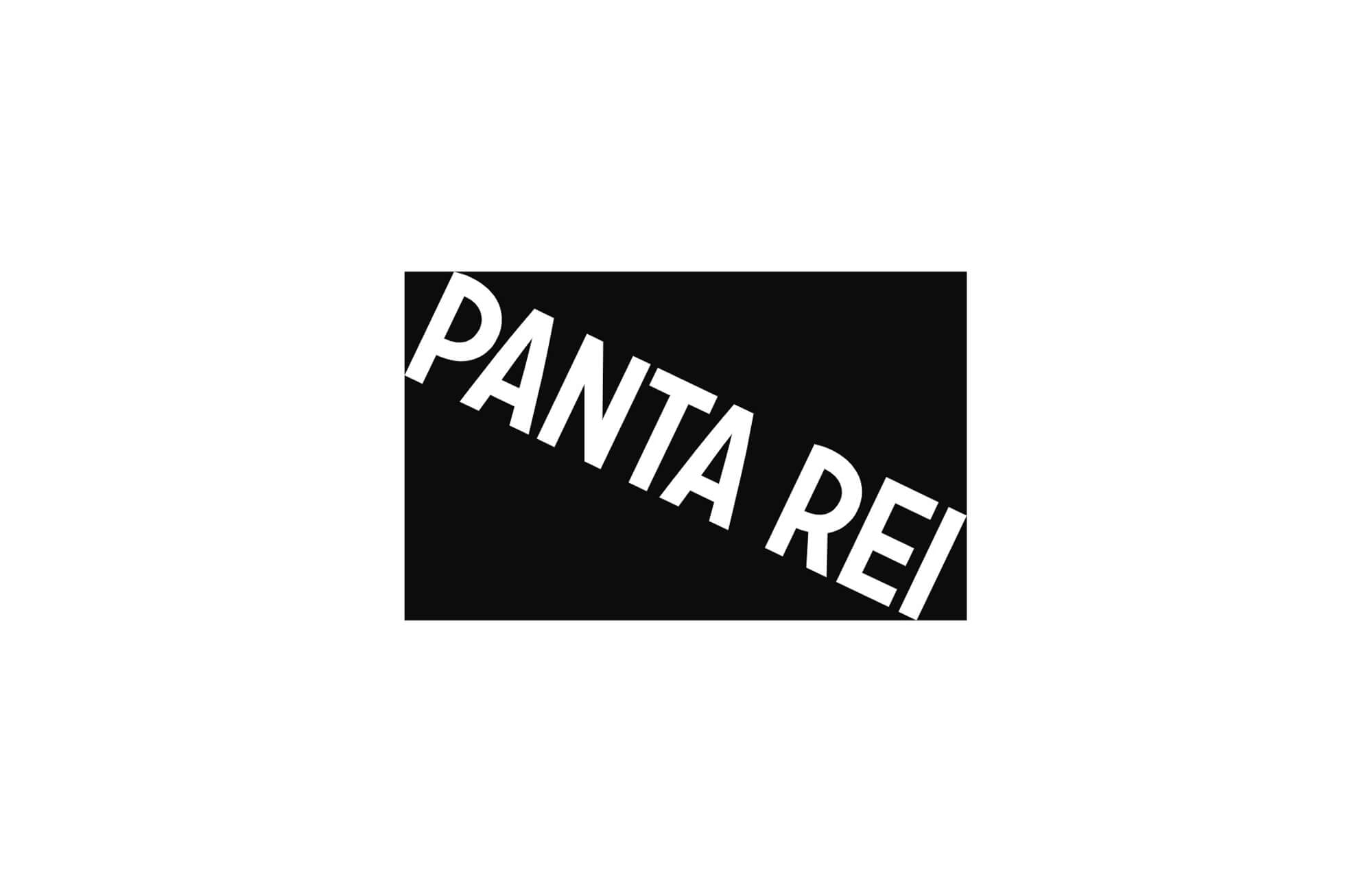 Panta Rei, a symbol with a rectangle and a white diagonal line, representing the diving community and the dynamics of sports diving.